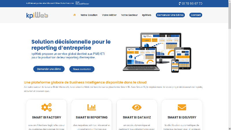 KpiWeb - Solution décisionnelle Saas de reporting pour PME et ETI