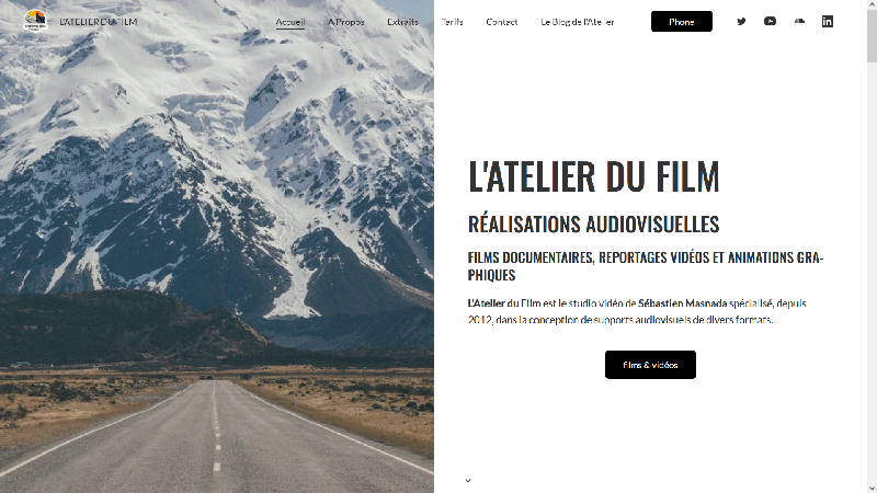 Sébastien Masnada et l'atelier du film