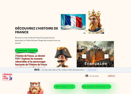 Histoire du coq , un site éducatif et ludique :l'Histoire de France ca devient fun!