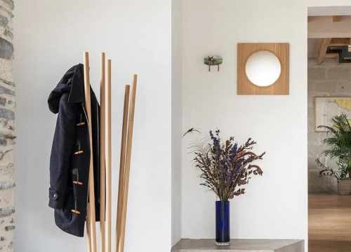 Porte manteau en bois design