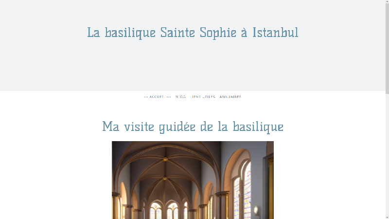 La basilique Sainte Sophie