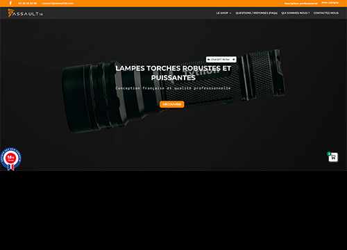 Vente et conception de lampes torches professionnelles - Assault58 