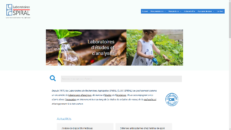 Laraspiral - Laboratoires de Recherches Appliquées SPIRAL