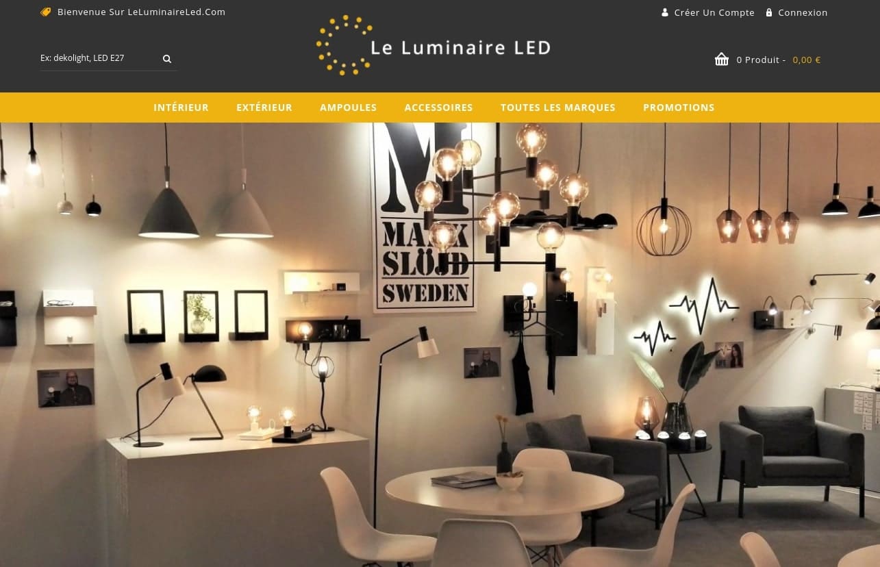 Logo luminaire led