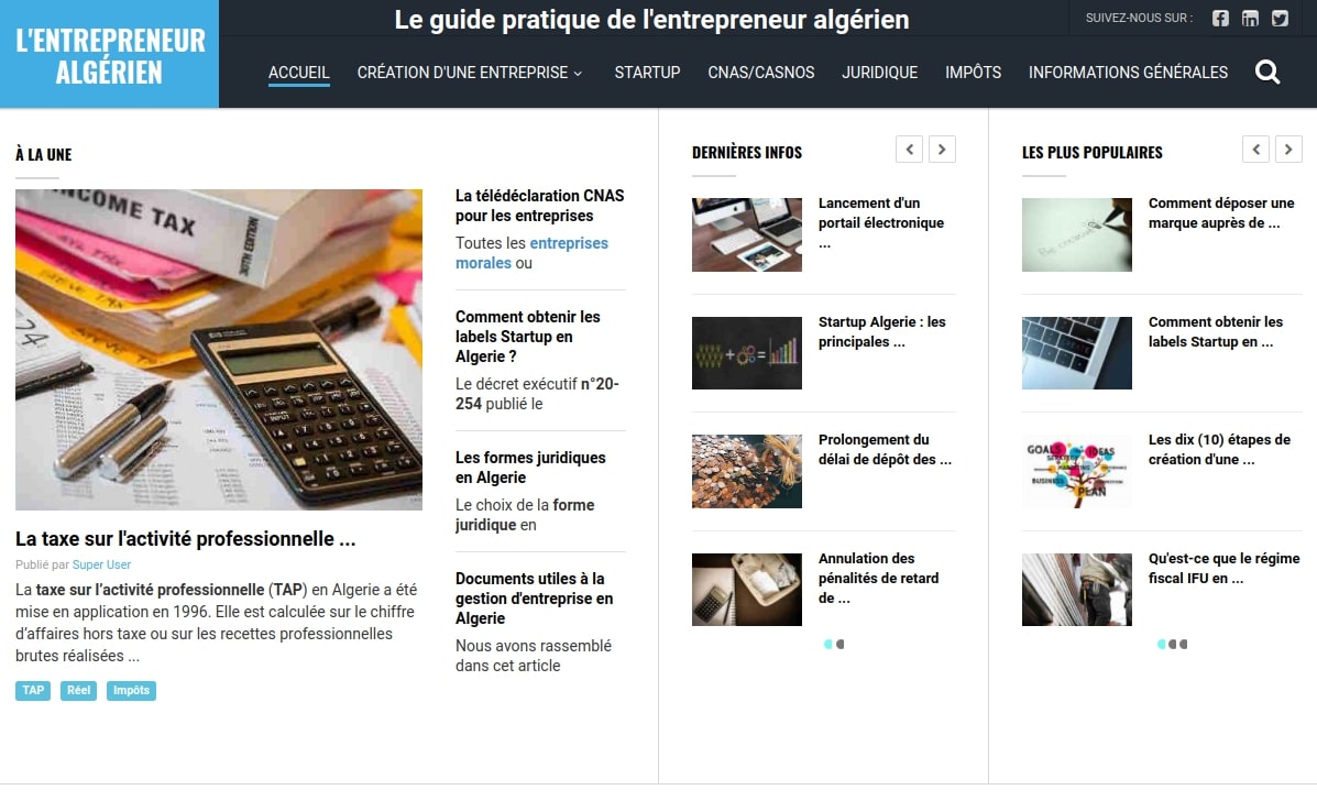 L'entrepreneur algérien - Le guide pratique de l'entrepreneur algérien