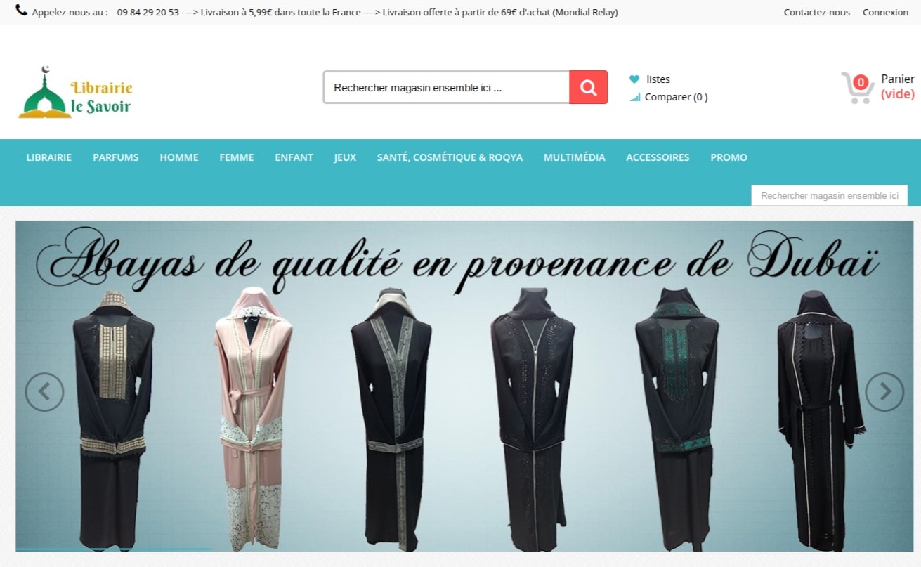 boutique musulmane Librairie Le Savoir 
