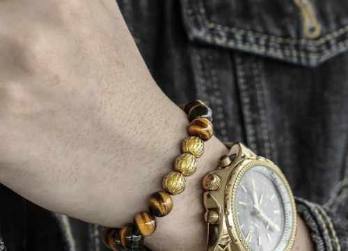 bracelet homme oeil de tigre