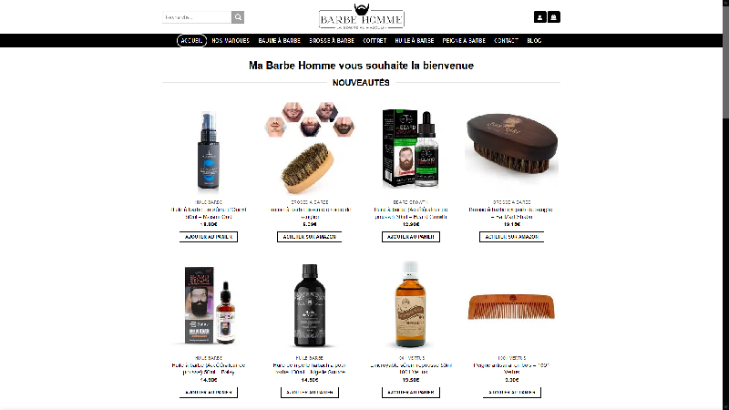 Ma Barbe Homme : Vente en ligne de produits à barbe