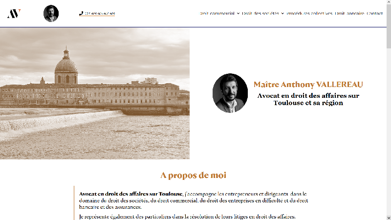 Maître Anthony Vallereau - Avocat en droit des affaires