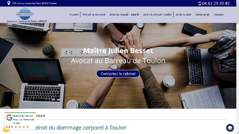 Maître Julien Besset - Avocat en dommage corporel à Toulon