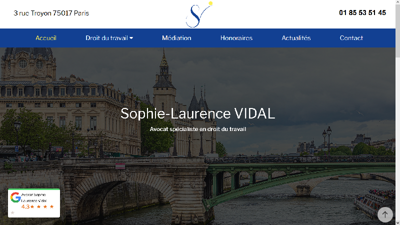Maître Sophie-Laurence Vidal - Avocat en droit du travail