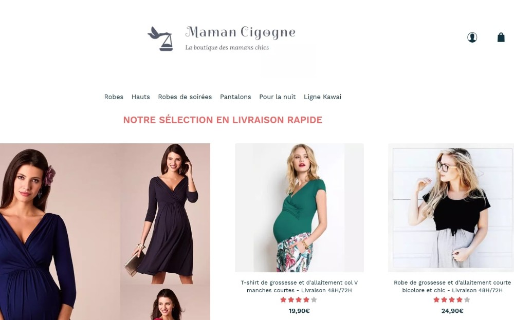 Maman Cigogne, Vêtements de grossesse à prix raisonnables