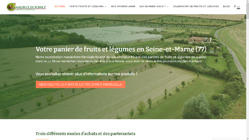Maurice de poincy - Vente directe à la ferme