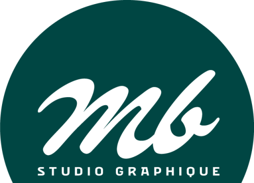 Logo MB Studio Graphique vert et blanc