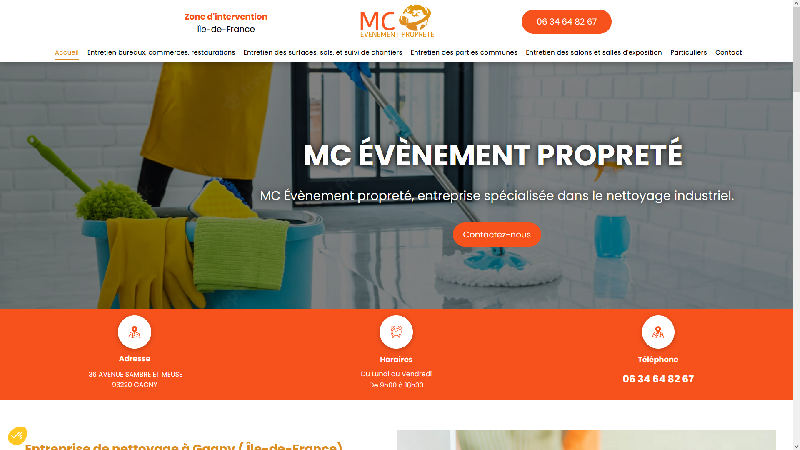 MC Evénement - Entreprise de nettoyage en Ile de France