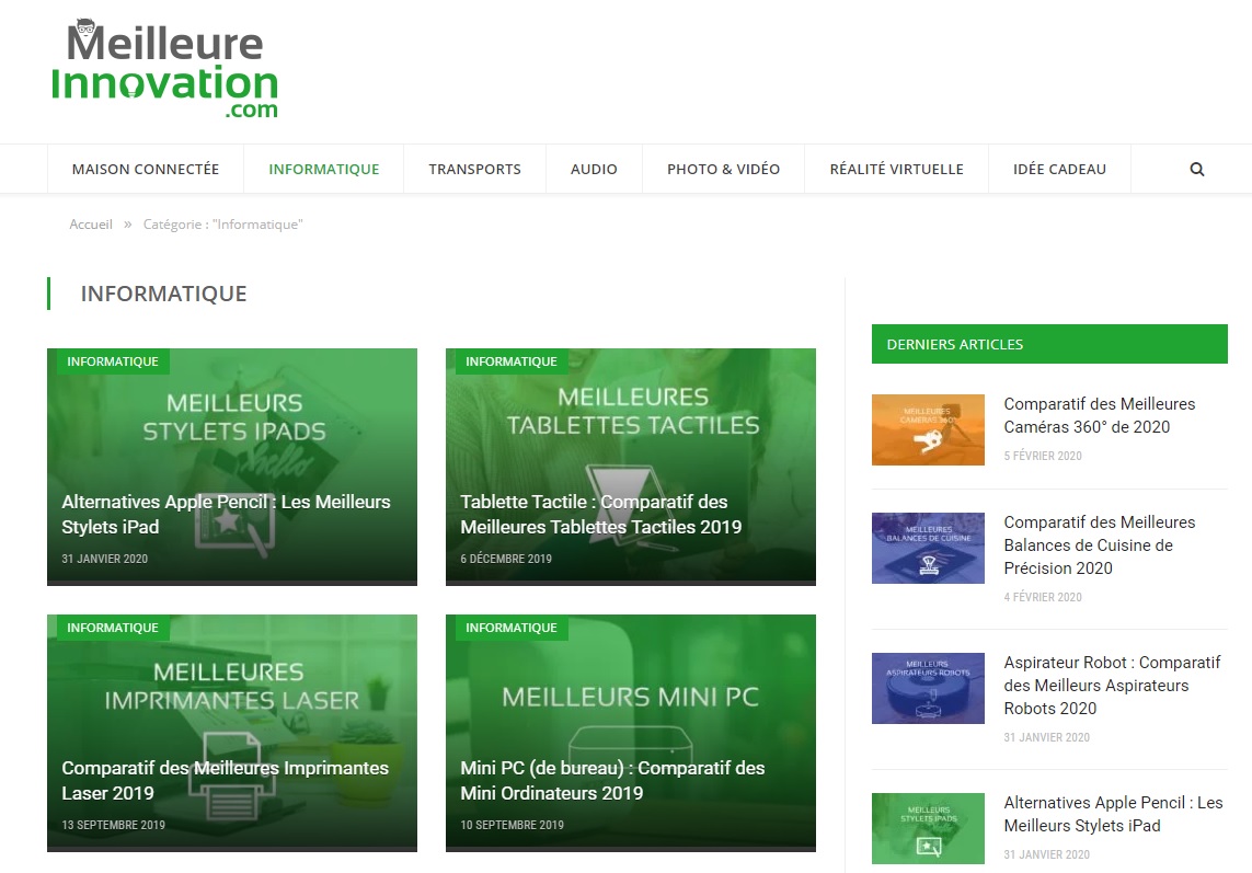 Meilleure-innovation.com le site