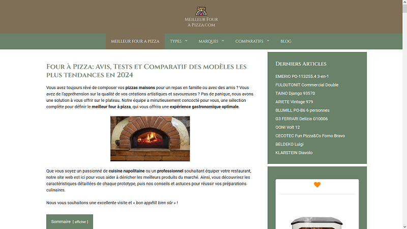 Meilleur four à pizza