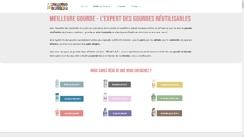 Meilleure Gourde : l'expert des gourdes réutilisables