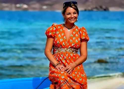 Photo de Priscilla Nomade acoter sur un bout de bateau