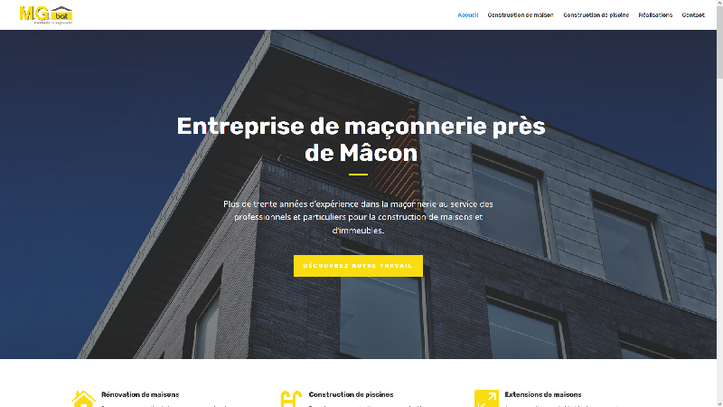 MG BAT entreprise de construction