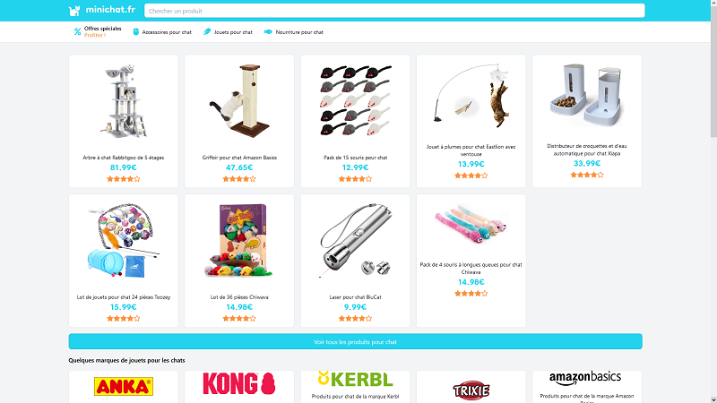 Minichat - Jouets pour chat et jeux interactifs pour les chats