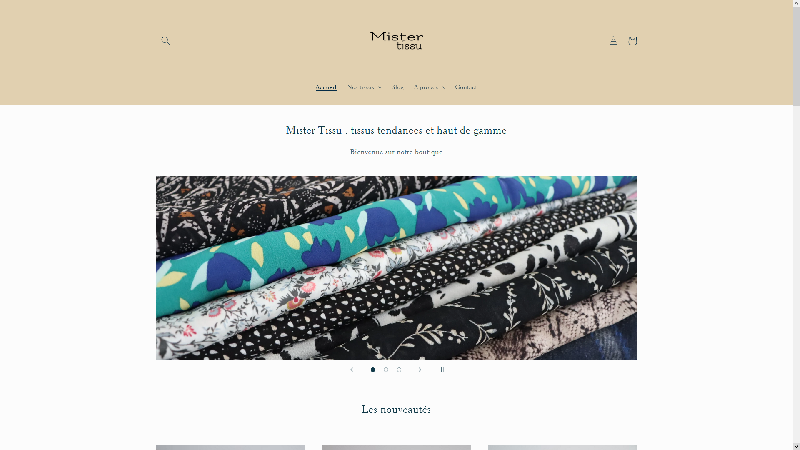 Mister Tissu : boutique de tissus tendances et haut de gamme