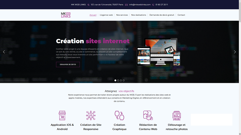 MK WEB LINKS- Votre agence de création de site internet