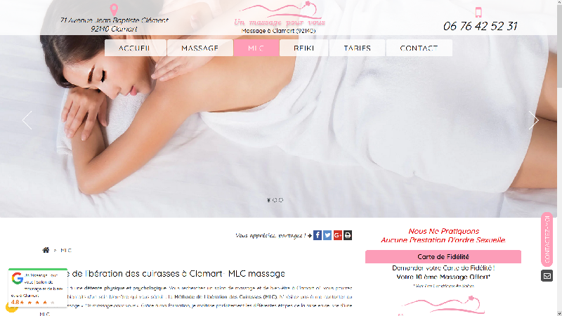 Séance de MLC massage à Clamart 