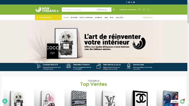 Montableau.fr - Tableau marque de luxe et tendance