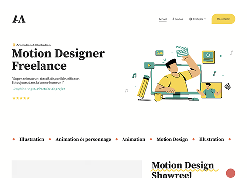 Site motion designer freelance - Alexandre Menuge
