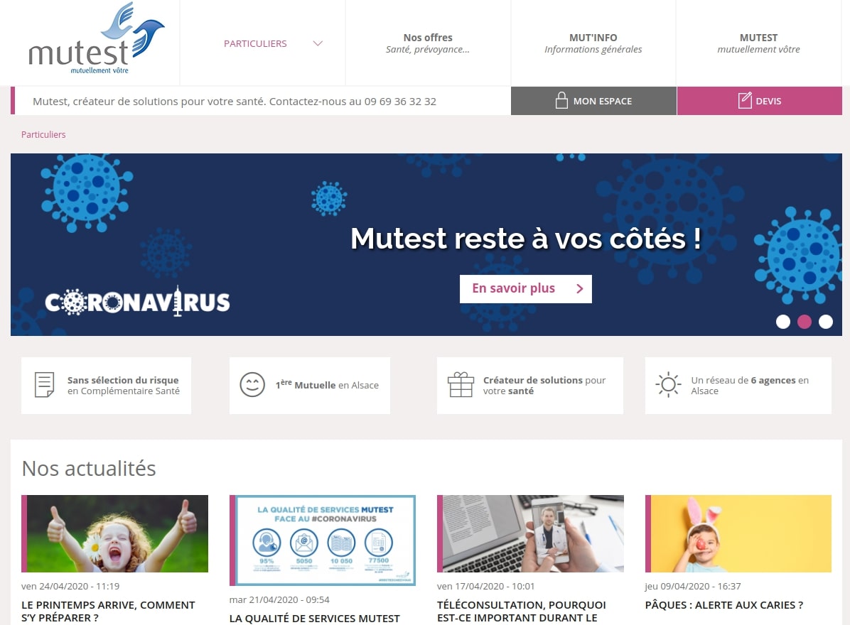 site mutuelle mutest