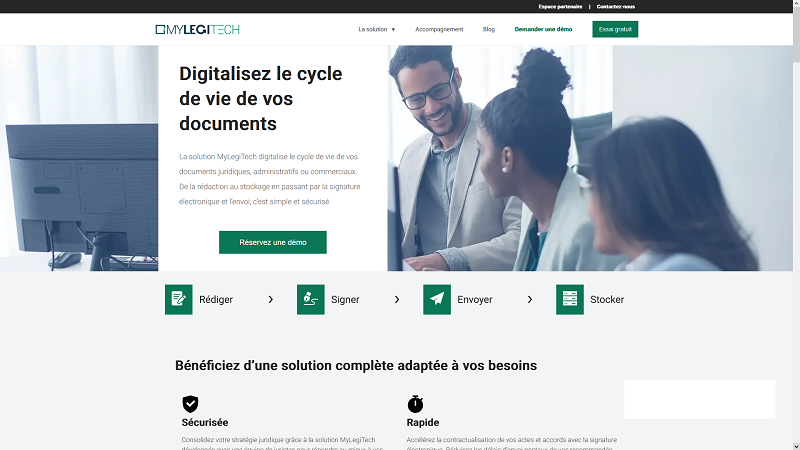 MyLegiTech - Solution de rédaction de contrats d'entreprise