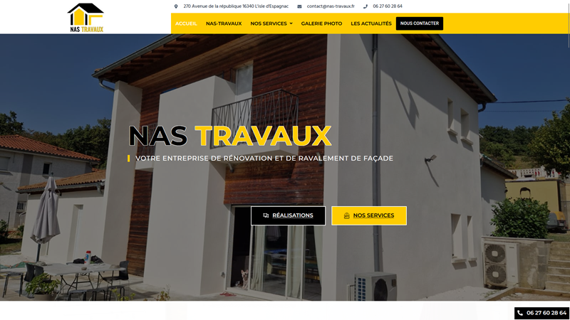 NAS TRAVAUX