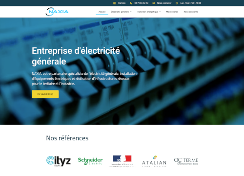 Naxia – Expert en électricité industrielle et tertiaire
