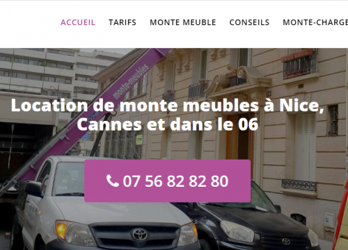Nice Monte Meubles, le spécialiste de la location de monte-meubles à Nice