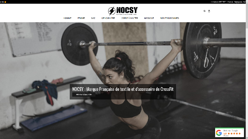 NOCSY : Vente d'accessoires et d'équipements de CrossFit 