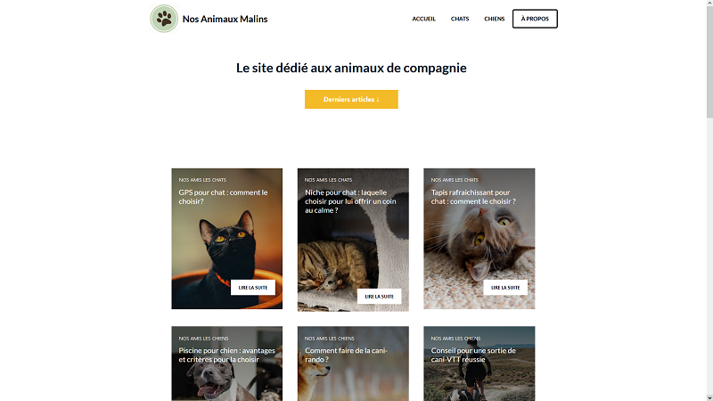 Nos Animaux Malins : le guide des animaux