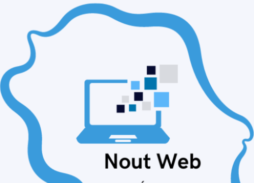 Un logo moderne et épuré représentant l'univers du web, avec des éléments symbolisant la connectivité, l'innovation et la collaboration, aux couleurs dynamiques évoquant le numérique et l'identité réunionnaise.