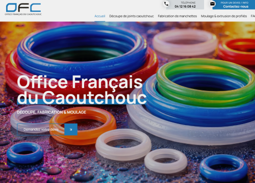 OFC : fabrication de pièces en caoutchouc et elastomeres