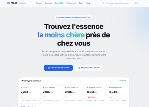 Palac - l'application pour trouver son essence mon chère!