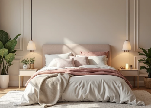 Une jolie parure de lit avec des couleurs harmonieuses