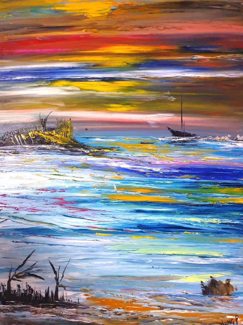 Pascal Jung toile à l'huile reflects