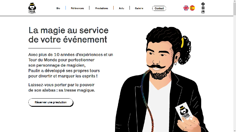 Paulin et sa Tresse Magique - Magicien à Lyon