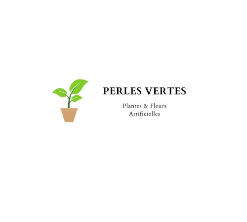 Logo Perles Vertes plantes et fleurs artificielles
