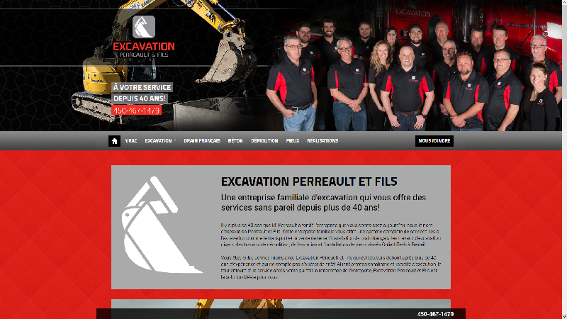 Excavation Perreault et Fils sur la Rive-Sud
