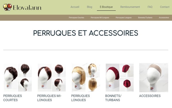 Elovalann, perruques et accessoires