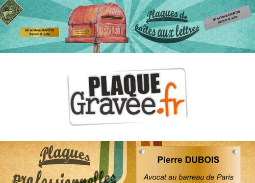 Plaque gravée française