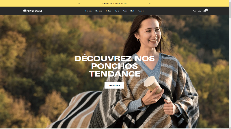 Poncho Cosy - Boutique spécialisée dans l'univers du poncho