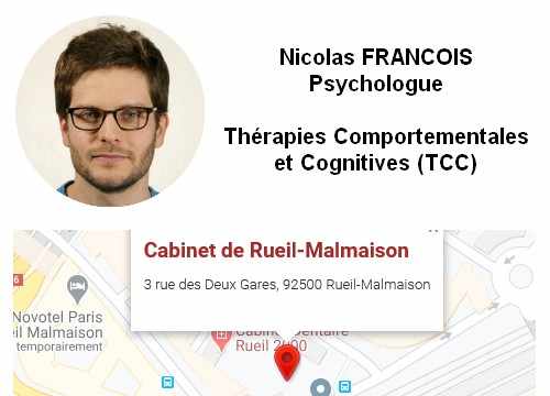 Psychologue TCC à Rueil-Malmaison dans les Hauts-de-Seine (92)