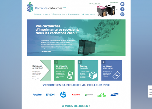 Rachat et recyclage cartouches d'encre vides